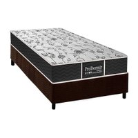 Conjunto Box Solteiro: Colchão Molas Probel Prolastic ProDormir Sleep + Base CRC Suede Brown (88x188)