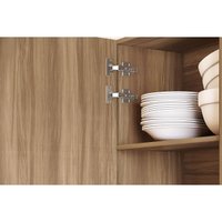 Armário Multiuso Lavanderia Rainha c/ 2 Portas e 2 Gavetas 70cm Nature/Verde - Nesher