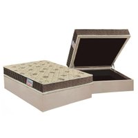 Cama Box Baú Casal: Colchão Anatômico Orthoflex D33 Matera + Base CRC Suede Clean (138x188)