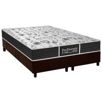 Cama Box King: Colchão Molas Probel Prolastic ProDormir Sleep + Base CRC Suede Brown(193x203)