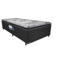 Cama Box Conjugado Solteiro: Colchão Ortopédico D28 ProDormir Advanced Black (88x188x50) - Probel