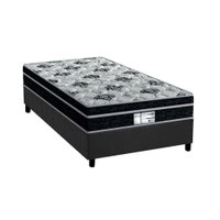 Conjunto Box Solteiro: Colchão Molas Probel Prolastic Born + Base CRC Suede Gray(88x188)