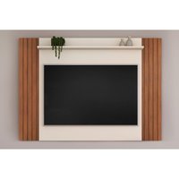 Home p/ TV até 60 Pol Trend Ripado Extensível 108x160 cm Cedro/Bali - DJ Móveis