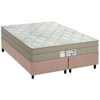 Conjunto Box Queen: Colchão Molas Probel Prolastic Born + Base CRC Suede Clean (158x198)