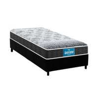 Conjunto Box Solteiro: Colchão Anatômico Probel D28 Guarda Costas Prómiddle + Base CRC Suede Black (88x188)