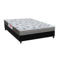 Conjunto Box Viúva: Colchão Espuma Orthoflex D45 Comfortpedic + Base CRC Suede Black (128x188)