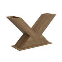 Base de Mesa p/ Cozinha Amora BA35 Madeirado s/ Tampo Canela - Kappesberg
