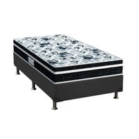 Cama Box Solteiro: Colchão Espuma Probel D28/EP Anatômico Advanced Tech1000 Plus + Base CRC Suede Gray(88x188)