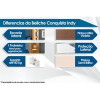 Colchão Pérola Polar (2un) + Beliche Indy Branco