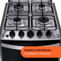 Fogão Brastemp 4 Bocas Mesa de Inox