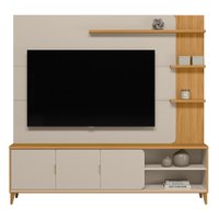 Estante Home para TV 70 Polegadas tauari/off white fosco Napoli Linea Brasil