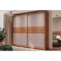Guarda Roupa 2 Portas e 4 Gavetas Magnum 1175 Flex Freijo ou Freijo c/ Avela - Carraro