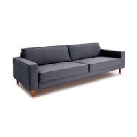 Sofá 3 Lugares Aurora Linho Cinza 180 cm