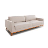Sofá 3 Lugares Bartô Linho Bege 180 cm