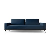 Sofá 4 Lugares Franccesco Linho Azul 260 cm