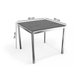 Conjunto: Mesa de Cozinha Reno c/ Tampo de Madeira 90cm e 4 Cadeiras Portugal Cromada/Preto - Kappesberg