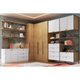 Guarda Roupa Modulado Infinity Canto Reto c/ 1 Porta Branco - Genialflex