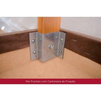Kit 4 Cadeiras de Cozinha Milla Plus 4 Un Nature/Courano Caramelo - Henn