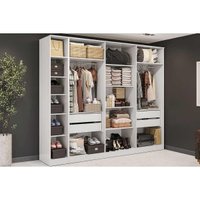 Quarto Modulado Kappesberg Adapt Adapt 2 Peças (1 Closet Aberto + 1 Módulo Aberto) QCM71 Branco - Kappesberg