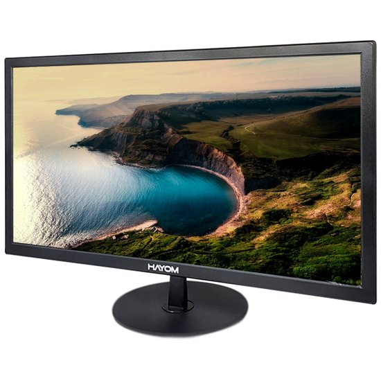 Monitor 23,6" Hayom,1920×1080, 75Hz, VGA/HDMI, Preto - MO6005