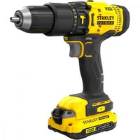 Parafusadeira e Furadeira de Impacto Stanley Bivolt 20V Recarregável Com Maleta Amarelo