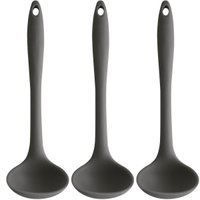 Jogo 3 Conchas De Silicone Sopas Feijão OU Chumbo Utensílios Cozinha Talheres