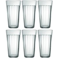Jogo 6 Copos Americanos de Vidro 450ml Long Drink para Sucos Água Nadir Figueiredo