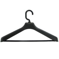 24 Cabides Pretos para Camisas Sociais Roupas Reforçados Ombreiras Closet Organizadores Armário