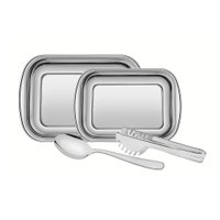 Kit Assadeira Tramontina 4 Peças Cosmos Aço Inox