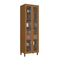 Cristaleira Indekes Imperial Led 2 Portas Vidro 70cm