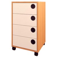 Gaveteiro 36 cm Para Escritorio 4 Gavetas GV5034 Mell Arenas FAEM