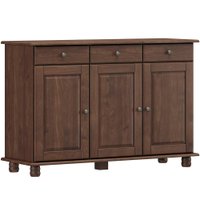 Balcao Madeira Maciça 3 Portas 3 Gavetas 129 cm 8927 Cafe Milani Store