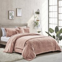 Kit Colcha Queen Luxor Peles Toque Pele de Coelho 230x250cm Nude