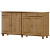 Balcao Madeira Maciça 4 Portas 4 Gavetas 169 cm 8929 Freijo Milani Store