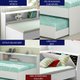 Cama Solteiro Bicama Bau Estante 2 Nichos BB2829 Branco Dtall