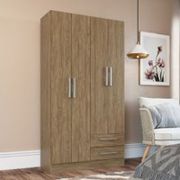 Guarda-Roupa Solteiro 4 Portas 2 Gavetas Rp1420 Wood - Decibal