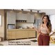Cozinha Modulada Completa Simone Mendes 5 peças (2Aéreos+2Balcões+1Paneleiro) C5P114 Carvalho/Cinza - Nesher