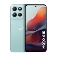 Smartphone Motorola Moto G15 128GB - Azul Claro, 12GB (4GB RAM + 8GB RAM Boost), Câmera 50MP, Selfie 8MP e Tela 6,7"