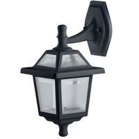 Arandela Luminária De Parede Preta 1 Lâmpada 39cm Suporte Pinhão 384