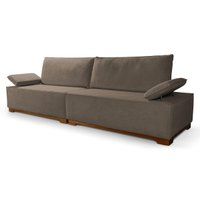Sofá Living Braço Articulado Deluxe 3,00m Bouclê Marrom