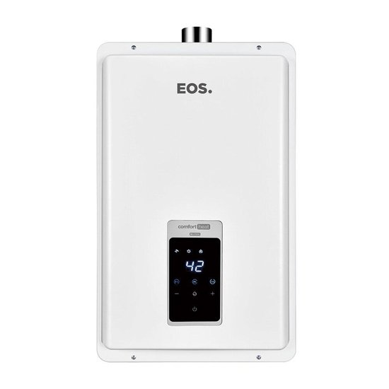 Aquecedor de Água a Gás EOS Digital 32 Litros (Gás Natural) Exaustão Forçada EAQ320GD-N Branco Bivolt