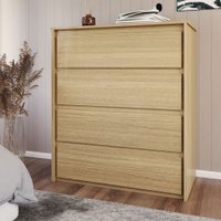 Cômoda Celeste 4 Gavetas Castanho - Panorama Móveis