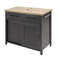 Gabinete Banheiro Com Tampo 2 Pt 2 Gv 85 cm BN04 Preto Dtall