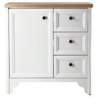Gabinete Banheiro Com Tampo 1 Pt 3 Gv 79 cm BN05 Branco Dtall