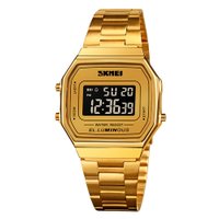 Relógio Unissex Dourado Skmei Digital 1647