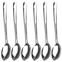 Kit 6 Colheres Arroz Inox Colher Grande Lisas 35cm Brinox Suprema Utensílios Cozinha