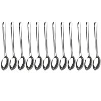 Kit 12 Colheres Arroz Inox Grandes Lisas 35cm Brinox Suprema Utensílios Cozinha Restaurantes Hotel