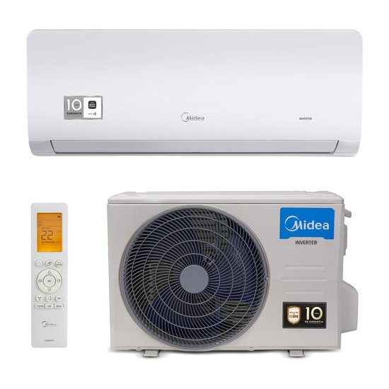 Ar-Condicionado Split Inverter 12000 BTUs Midea Xtreme Save Connect High Wall Só Frio 42AGVCI12M5/38AGVCI12M5 220V