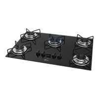 Cooktop a Gás Fischer Fit Line com 5 Bocas Preto Bivolt 36360[102676]