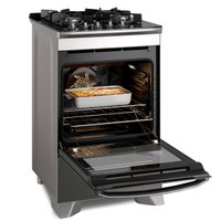 Fogão de Piso Electrolux FE4AP Com Air Fryer PerfectCook360 4Q Cinza 110V 66041KBA185